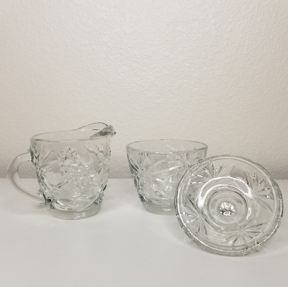 Anchor Hocking 3Pc‎ Set 1/4lb Butter Keeper, Sugar Bowl, Lid And Creamer - Picture 3 of 11